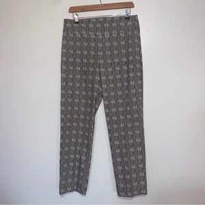 New Directions Patterned Black and White Pull on Pants Size 8